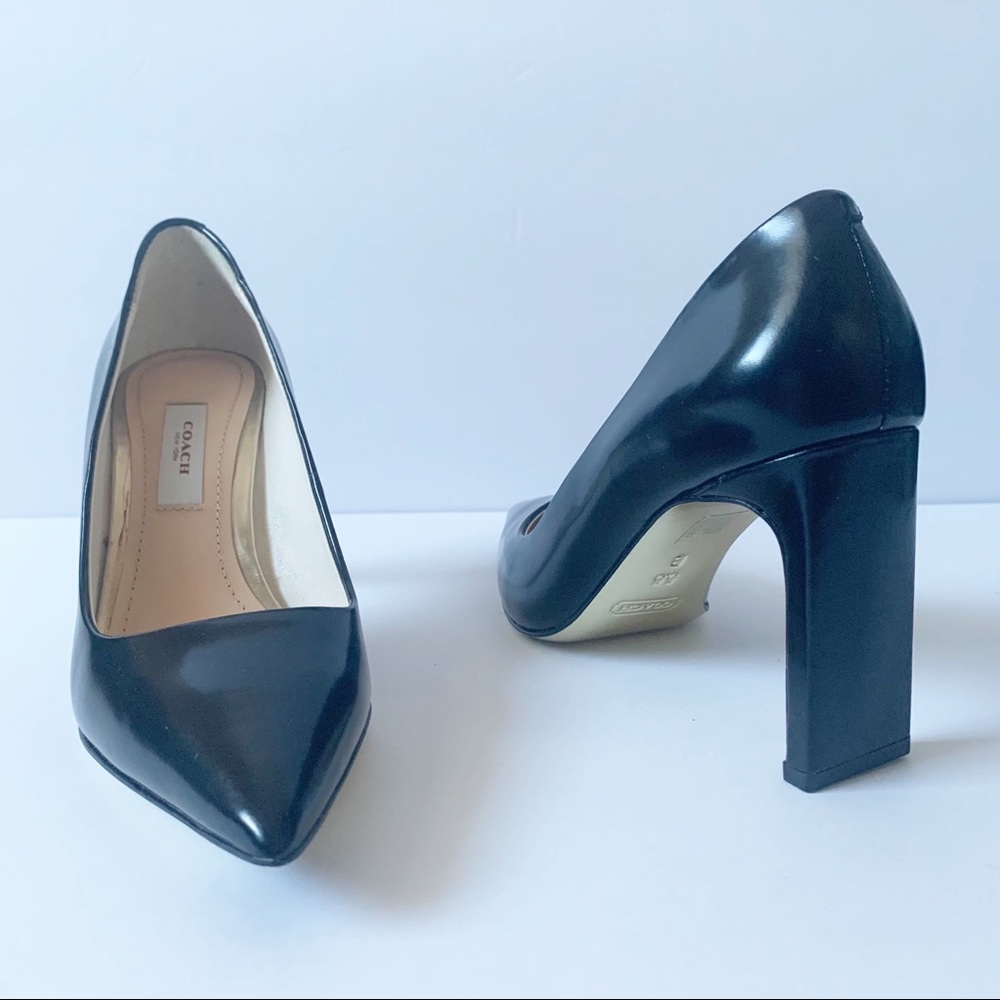 COACH POINTY FLAT SQUARE STILETTO - Picture 2 of 11